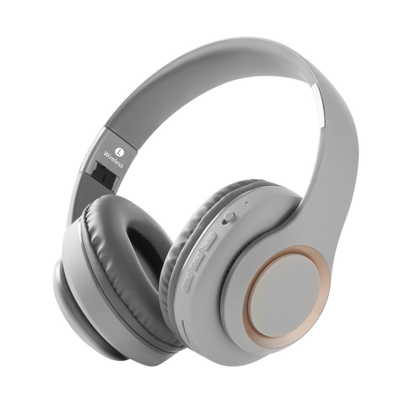 Bezvadu austiņas virs ausīm, salokāms un izstiepjams dizains, Bluetooth 5.3, diapazons 20 m, IPX4, akumulatora darbības laiks 15 stundas