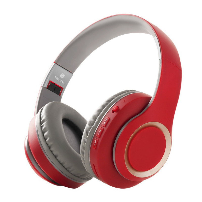 Bezvadu austiņas virs ausīm, salokāms un izstiepjams dizains, Bluetooth 5.3, diapazons 20 m, IPX4, akumulatora darbības laiks 15 stundas