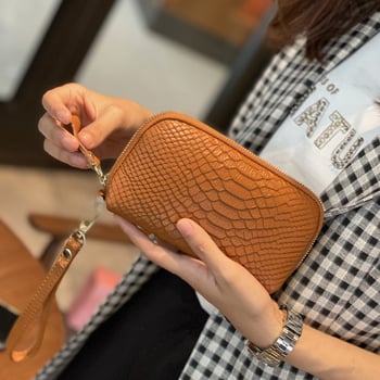 Ženska klutch torba od prave kože, model RY88816, branda McFigg/MAFIGGER, gradski stil jednostavnost