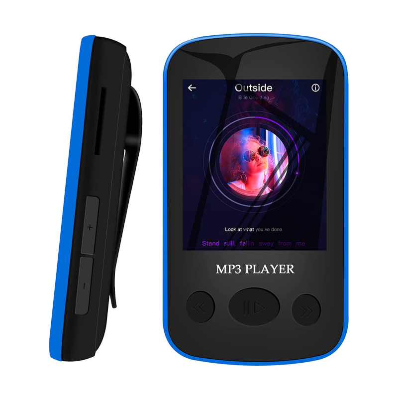 MP3 плеър с TF карта, USB 2.0 интерфейс, поддръжка на MP3/WMA/WAV формати, 450 mAh батерия до 5 дни работа, меню на 24 езика