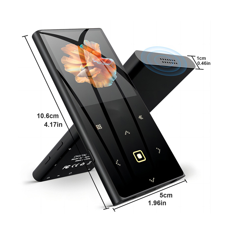 MP3 плеър с TF карта, USB 2.0 интерфейс, поддръжка на MP3/WMA/WAV формати, 450 mAh батерия до 5 дни работа, меню на 24 езика