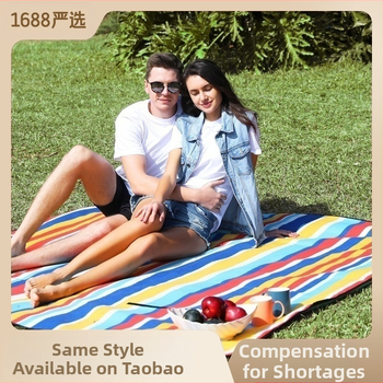 Bluebonny flanelas piknika sega ar alumīnija filmas mitruma aizsardzībai, 4–6 cilvēkiem