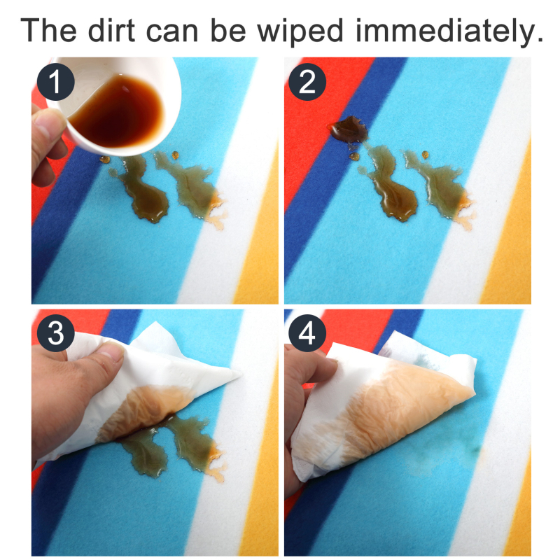 Bluebonny flanelas piknika sega ar alumīnija filmas mitruma aizsardzībai, 4–6 cilvēkiem