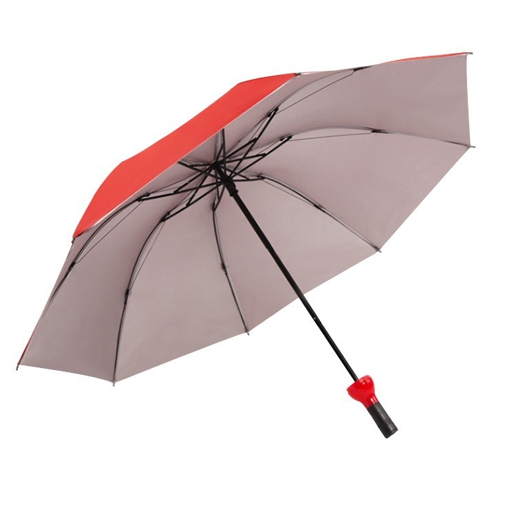 Vīna pudeles lietussargs, pārnēsājams ar 8 lankām, manuāla atvēršana, 190T Impact audums, šķiedras rāmis un stienis, UPF 40+