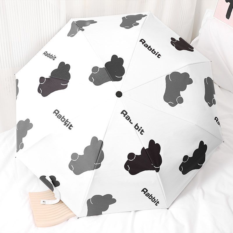 Чадър с дизайн на панда, автоматичен, за слънце и дъжд, UV защита, сгъваем (Стил: Bohemia; Материал: ABS; Марка: Друго; Подарък: Не)