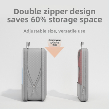 Τσάντα αποθήκευσης ρούχων για ταξίδια — κυβικό σχήμα, μοντέλο 290 twill επτά μερών, πολυεστέρας, πολυλειτουργική