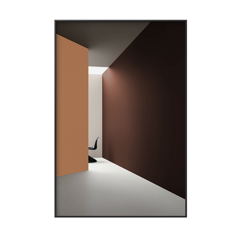 Декоративна стенна картина – абстрактно платно, рамка от метал, правоъгълна форма