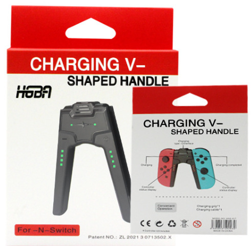 Joy-Con držač za punjenje za Nintendo Switch i Switch OLED – oblik mosta, Plug‑and‑Play, ABS kućište, model HNS-017