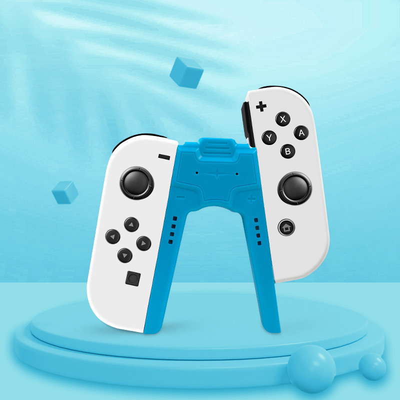 Joy-Con držač za punjenje za Nintendo Switch i Switch OLED – oblik mosta, Plug‑and‑Play, ABS kućište, model HNS-017