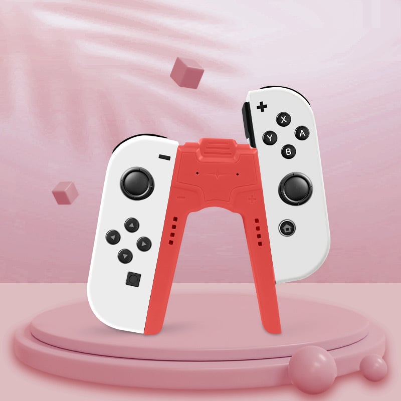 Joy-Con držač za punjenje za Nintendo Switch i Switch OLED – oblik mosta, Plug‑and‑Play, ABS kućište, model HNS-017