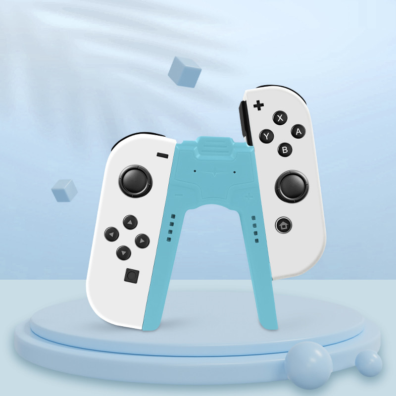 Joy-Con držač za punjenje za Nintendo Switch i Switch OLED – oblik mosta, Plug‑and‑Play, ABS kućište, model HNS-017