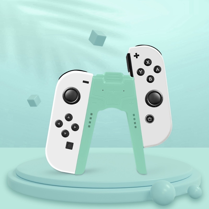 Joy-Con držač za punjenje za Nintendo Switch i Switch OLED – oblik mosta, Plug‑and‑Play, ABS kućište, model HNS-017