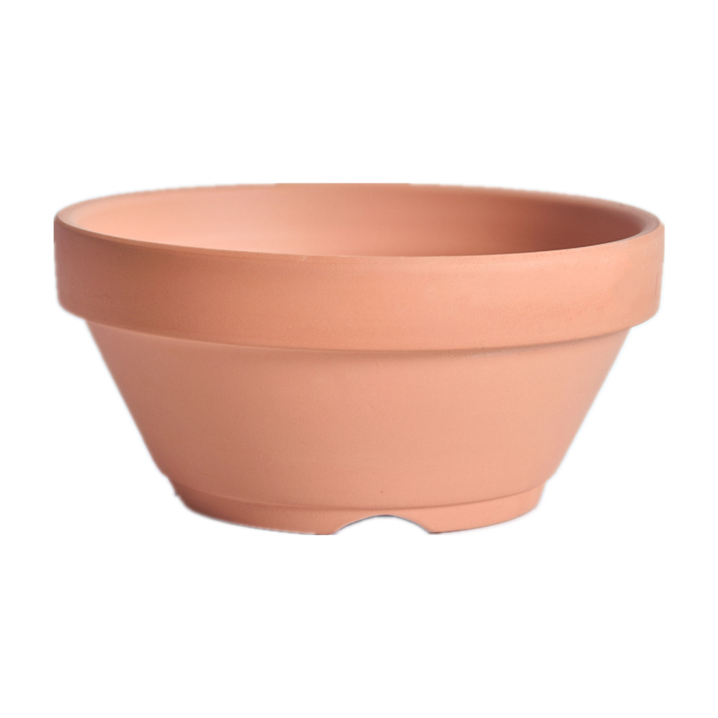 Crvena glinena posuda za azaleje, u japanskom stilu, za unutarnju upotrebu, mini bonsai, prozračna i vodopropusna, s otvorima za aluminijske žice