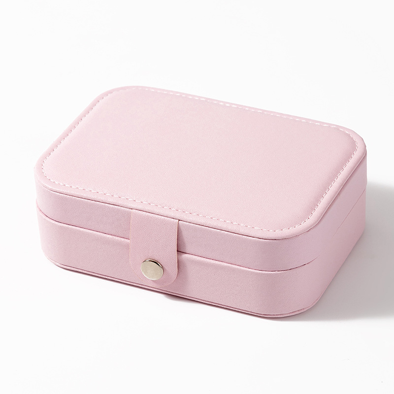 Divslāņu ādas juvelierizstrādājumu glabāšanas kārba auskarām, kaklarotām un gredieniem