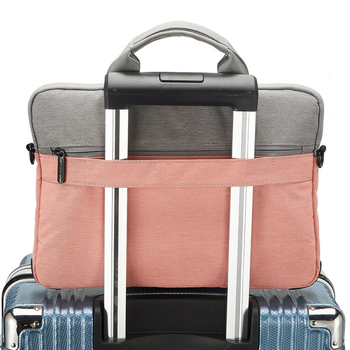 Okade чанта за лаптоп T54, водоустойчива и удароустойчива, полиестер, цип, вътрешен джоб за компютър