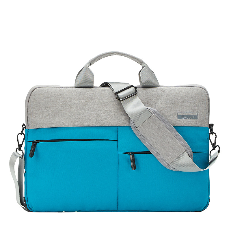 Okade чанта за лаптоп T54, водоустойчива и удароустойчива, полиестер, цип, вътрешен джоб за компютър