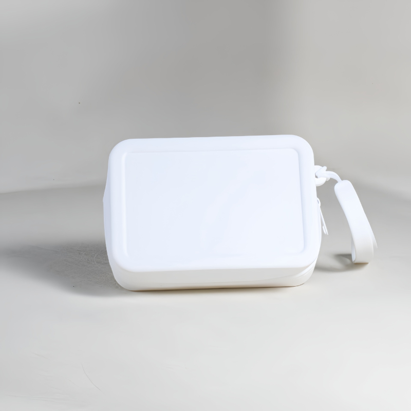 Silikonska torbica za pohranu, torbica velike kapacitete za toaletne potrepštine, prijenosna uz zatvarač, vodoravni kvadratni oblik, unutarnja pretinica za telefon