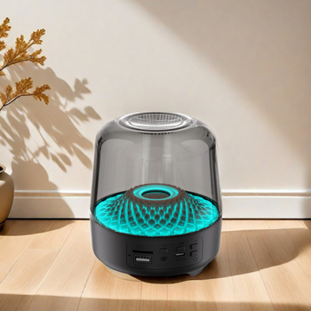 Harman Kardon Τέταρτης Γενιάς οικιακό διαφανές ηχείο με φάσμα 60 Hz–15 kHz, SNR ≥85 dB, ισχύς 5W, ενσωματωμένη μπαταρία, Bluetooth 5.3