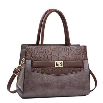 Omega Fei γυναικεία τσάντα-κουβά από PU, φερμουάρ, επένδυση πολυεστέρα, οριζόντια τετράγωνη μορφή, μονό λουρί, street trend (Φθινόπωρο 2024)