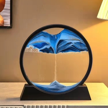 Διακοσμητική λάμπα με ωρολόγιο από άμμο, γυάλινο στηρίγμα, μοντέρνος μινιμαλισμός, μοντέλο 005, κατάλληλη για εσωτερικούς χώρους, τάση ≤36V