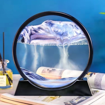 Διακοσμητική λάμπα με ωρολόγιο από άμμο, γυάλινο στηρίγμα, μοντέρνος μινιμαλισμός, μοντέλο 005, κατάλληλη για εσωτερικούς χώρους, τάση ≤36V