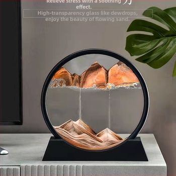 Διακοσμητική λάμπα με ωρολόγιο από άμμο, γυάλινο στηρίγμα, μοντέρνος μινιμαλισμός, μοντέλο 005, κατάλληλη για εσωτερικούς χώρους, τάση ≤36V