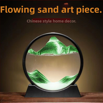 Διακοσμητική λάμπα με ωρολόγιο από άμμο, γυάλινο στηρίγμα, μοντέρνος μινιμαλισμός, μοντέλο 005, κατάλληλη για εσωτερικούς χώρους, τάση ≤36V