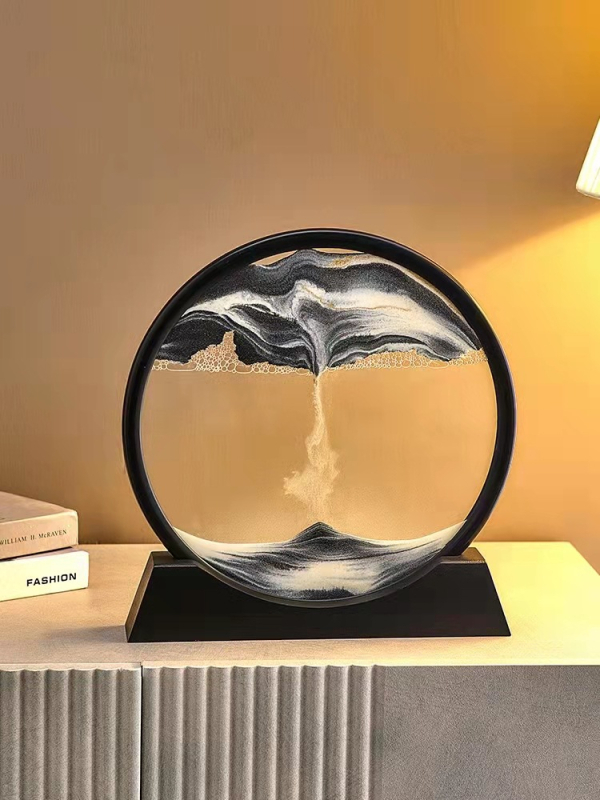 Διακοσμητική λάμπα με ωρολόγιο από άμμο, γυάλινο στηρίγμα, μοντέρνος μινιμαλισμός, μοντέλο 005, κατάλληλη για εσωτερικούς χώρους, τάση ≤36V