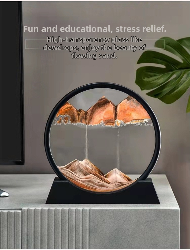 Διακοσμητική λάμπα με ωρολόγιο από άμμο, γυάλινο στηρίγμα, μοντέρνος μινιμαλισμός, μοντέλο 005, κατάλληλη για εσωτερικούς χώρους, τάση ≤36V