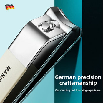 Φορητό σετ νυχιών με διπλό λεπίδι, λίμα νυχιών, θήκη, αθόρυβη λειτουργία