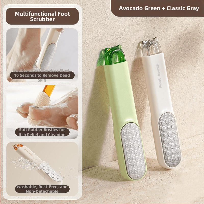 Εργαλείο λείανσης ποδιών για αφαίρεση νεκρών κυττάρων από πέλματα και φτέρνες – Πολυλειτουργική βούρτσα καθαρισμού ποδιών και απολέπισης (Υλικά: ABS, PC, 430 ανοξείδωτος χάλυβας, TPR; Σχήμα λίθου: Οβάλ; Μάρκα: Xingyang)