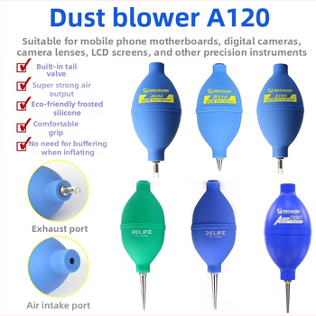 Балон за издухване за отстраняване на прах – силиконово почистващо средство за ремонт на мобилни телефони