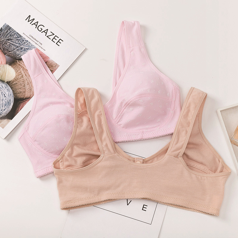 Σουτιέν από βαμβάκι, κύπελλο 3/4, μπροστινό κούμπωμα, όμορφος πίσω σχεδιασμός, push-up