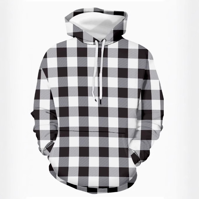 Ανδρικό φούτερ με κουκούλα για αθλητισμό, 3D ψηφιακή εκτύπωση graffiti ρετρό, άνοιξη-φθινόπωρο 2025, φαρδιά γραμμή, πολυεστερικό ύφασμα