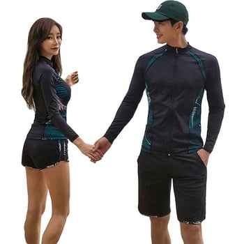 Dva dijelni wetsuit za parove – dugi rukavi, dugi hlače, zatvarač, UV zaštita, unisex