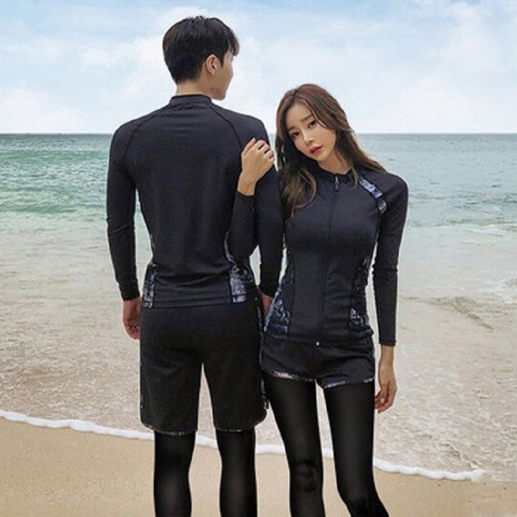 Dva dijelni wetsuit za parove – dugi rukavi, dugi hlače, zatvarač, UV zaštita, unisex