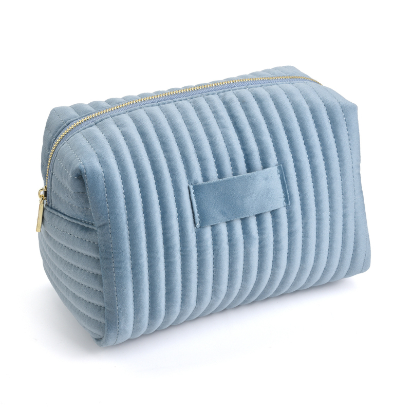 Portatīva flaneles bižutērijas un kosmētikas soma, svītrainais raksts, Oxford oderē, pilsētas vienkāršs stils, sievietēm