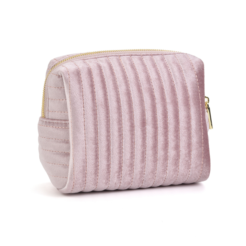 Portatīva flaneles bižutērijas un kosmētikas soma, svītrainais raksts, Oxford oderē, pilsētas vienkāršs stils, sievietēm