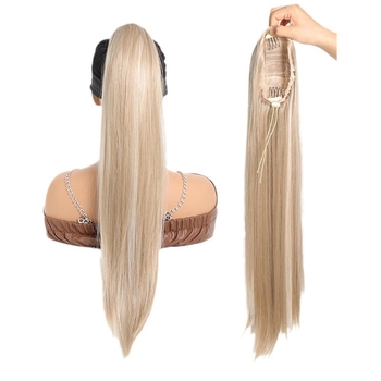 Parūka ar astiņu — garas taisnas cirtas, viegls, dabīgs izskats; Modelis: astiņa ar auklu; Materiāls: augstas temperatūras šķiedra; Zīmols: QUEEN YANG/PRINCESS YANG; Izcelsme: Henana.