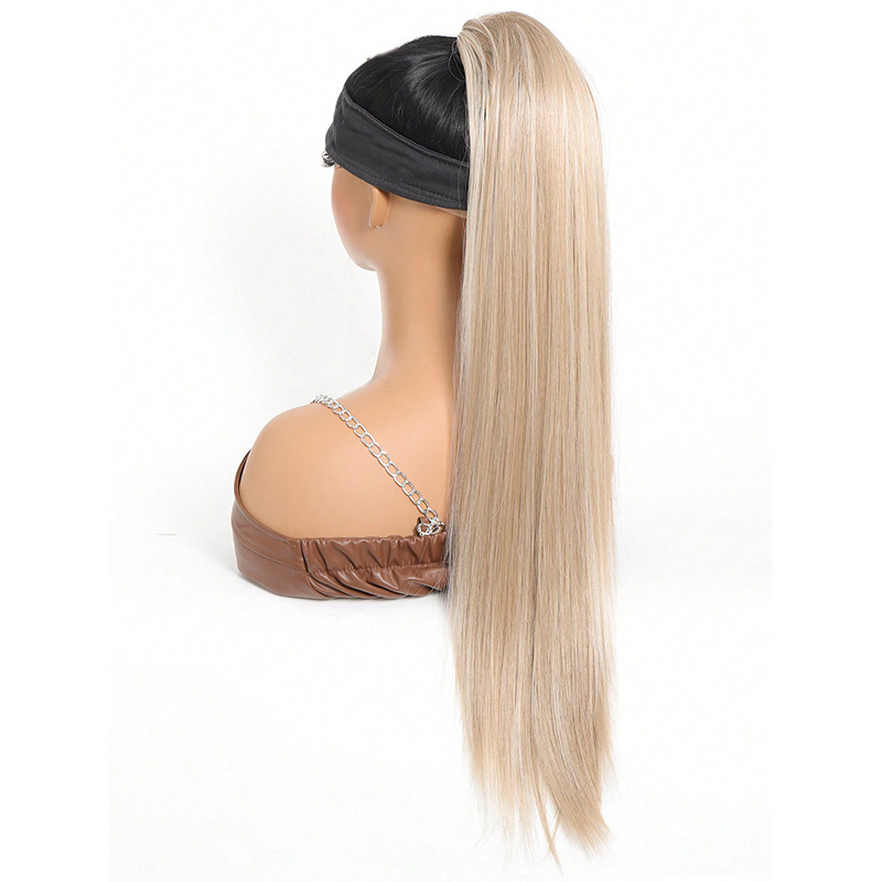 Parūka ar astiņu — garas taisnas cirtas, viegls, dabīgs izskats; Modelis: astiņa ar auklu; Materiāls: augstas temperatūras šķiedra; Zīmols: QUEEN YANG/PRINCESS YANG; Izcelsme: Henana.