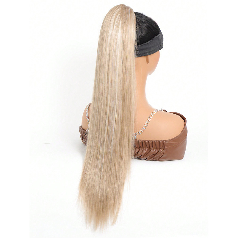 Parūka ar astiņu — garas taisnas cirtas, viegls, dabīgs izskats; Modelis: astiņa ar auklu; Materiāls: augstas temperatūras šķiedra; Zīmols: QUEEN YANG/PRINCESS YANG; Izcelsme: Henana.