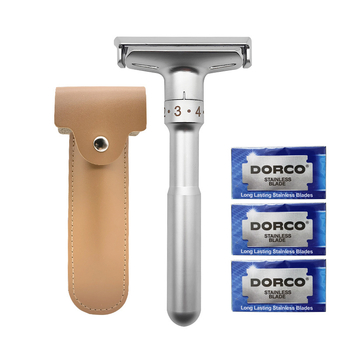 KEFEN χειροκίνητο ξυριστικό με ρυθμιζόμενη κοπή και διπλής όψεως λεπίδα, συσκευασία 100 τεμάχια