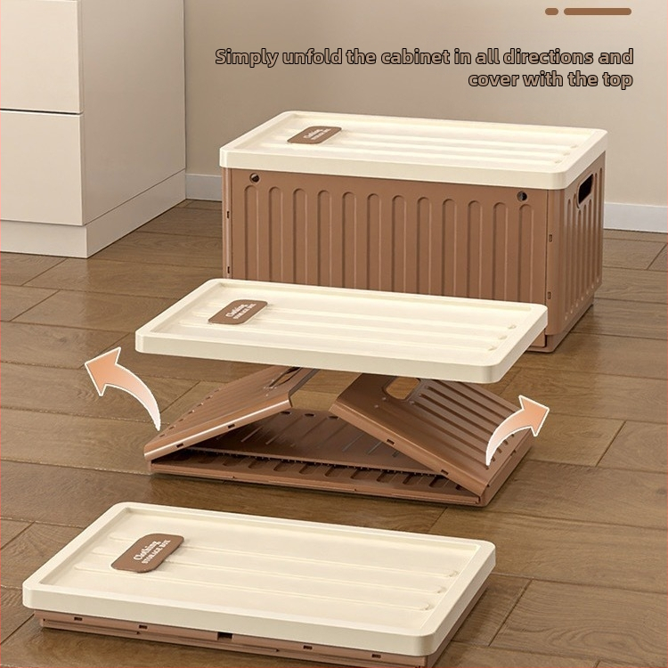 Hongwei гардеробна кутия за панталони и бельо, сгъваема, с разделители и слоести отделения, 120 л, правоъгълна форма, за спалня