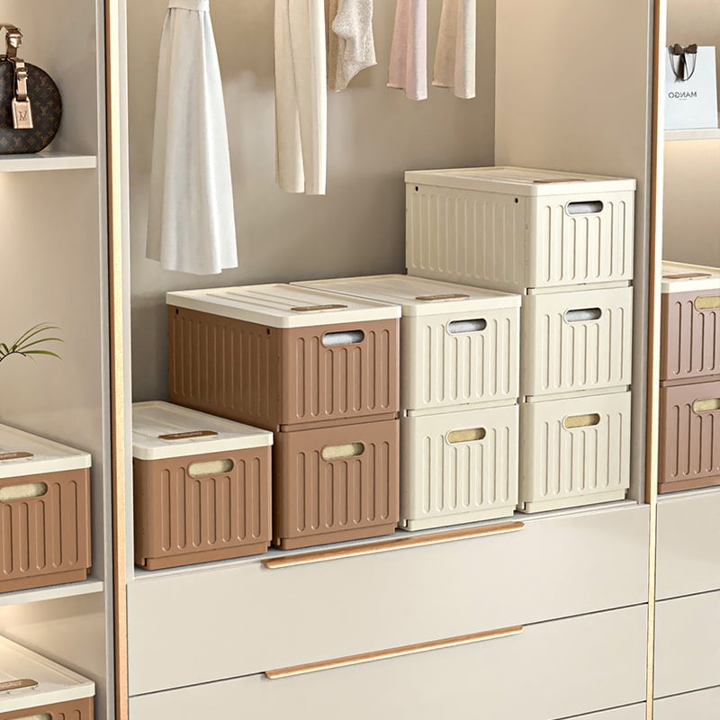 Hongwei гардеробна кутия за панталони и бельо, сгъваема, с разделители и слоести отделения, 120 л, правоъгълна форма, за спалня