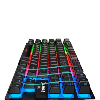 Forerunner GX30Z клавиатура с механично усещане, проводна, 87 клавиша, RGB подсветка, ABS корпус, кабел 1,5 м
