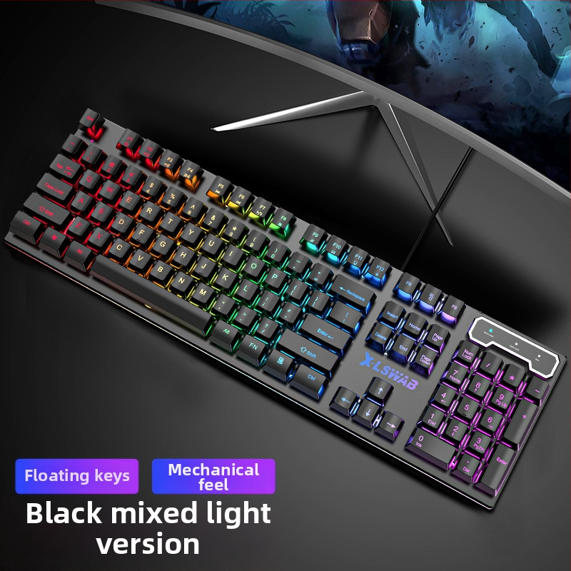 Forerunner GX30Z клавиатура с механично усещане, проводна, 87 клавиша, RGB подсветка, ABS корпус, кабел 1,5 м