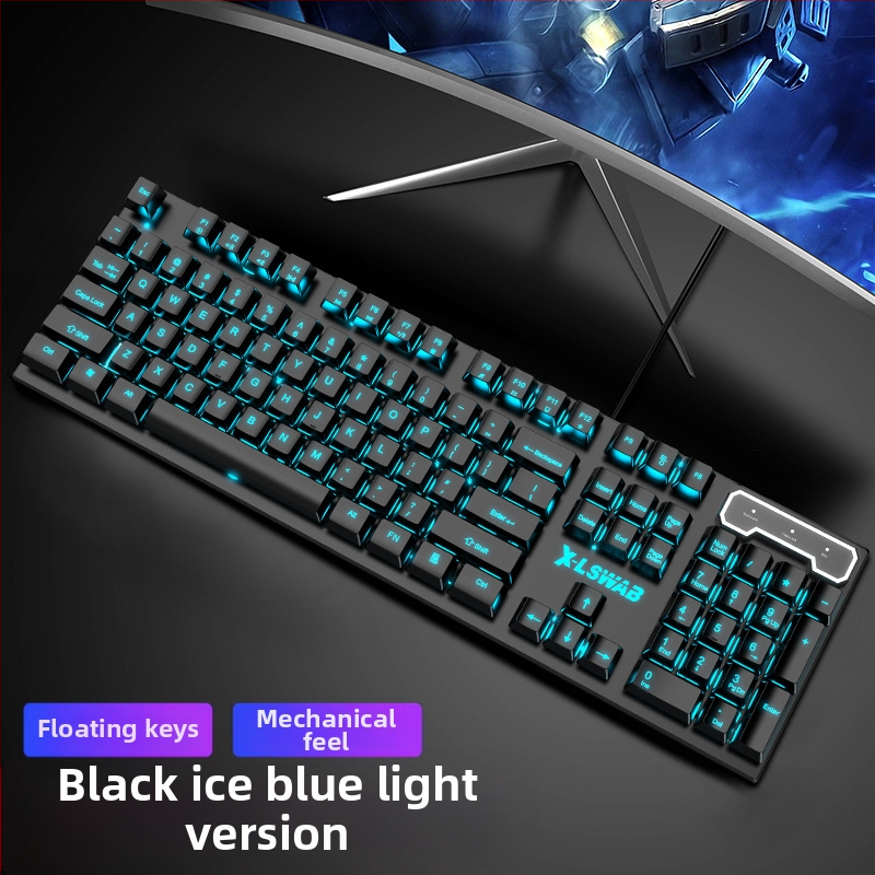 Forerunner GX30Z клавиатура с механично усещане, проводна, 87 клавиша, RGB подсветка, ABS корпус, кабел 1,5 м