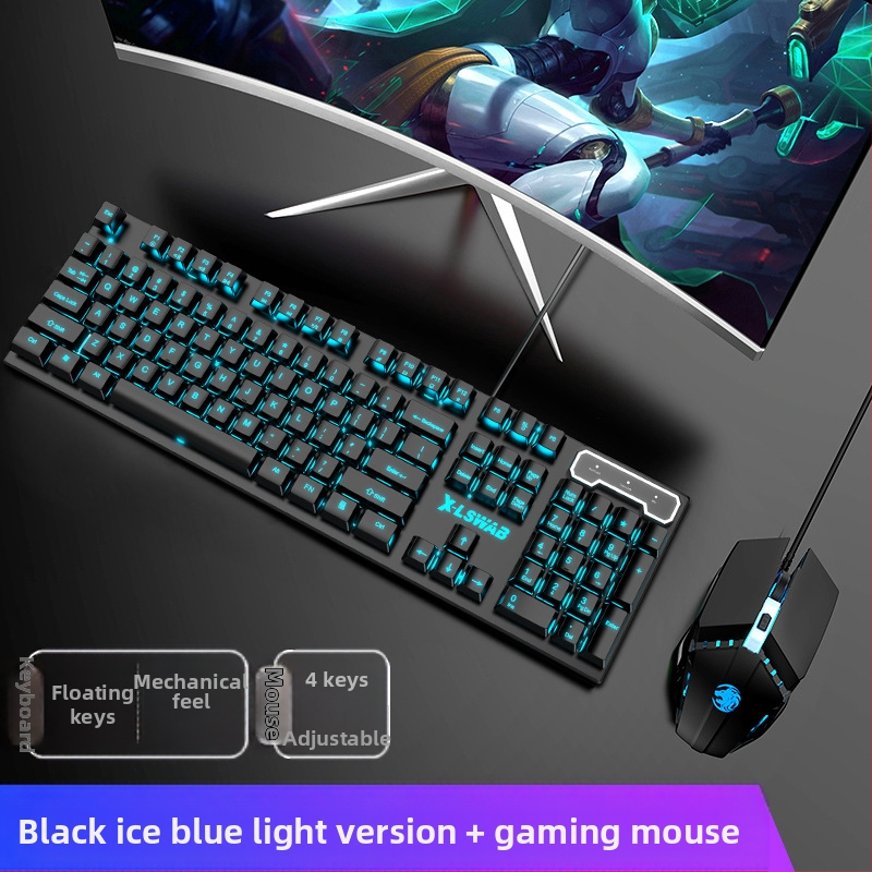 Forerunner GX30Z клавиатура с механично усещане, проводна, 87 клавиша, RGB подсветка, ABS корпус, кабел 1,5 м