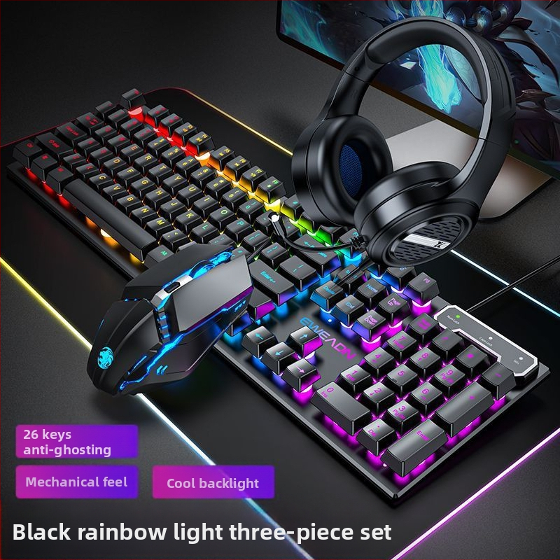 Forerunner GX30Z клавиатура с механично усещане, проводна, 87 клавиша, RGB подсветка, ABS корпус, кабел 1,5 м