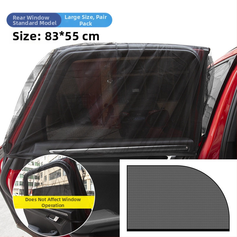 Automobilio lango moskitų tinklelis su lipniniu montavimu, universalus, svoris 0.18 kg